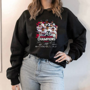 Hoodie Atlanta Braves World Series Champions 2021 Signatures shirt