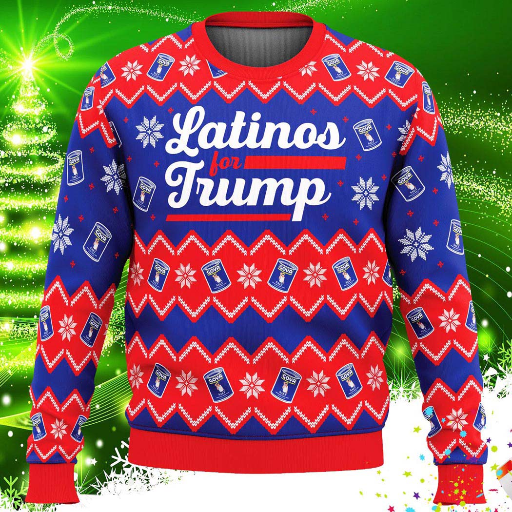 Latinos For Trump Ugly Christmas Knit Sweater Latinos For Trump Ugly Christmas Knit Sweater
