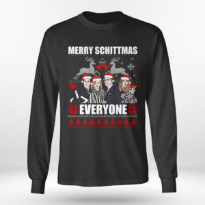 Longsleeve shirt David Rose Creek Merry Schittmas Everyone Ugly Christmas Sweater Sweatshirt