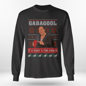 Gabagool It’s What’s For Dinner Gangster Ugly Christmas Sweater Sweatshirt