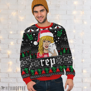 Rep Taylor Swift Knit Ugly Christmas Sweater