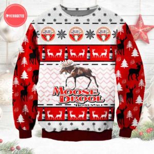 Moose Drool Brown Ale Ugly Christmas Sweater Unisex Knit Wool Ugly Sweater Moose Drool Brown Ale Ugly Christmas Sweater Unisex Knit Wool Ugly Sweater