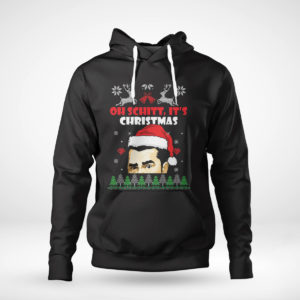 Pullover Hoodie David Rose Creek Oh Schitt Its Christmas Ugly Christmas Sweater Sweatshirt