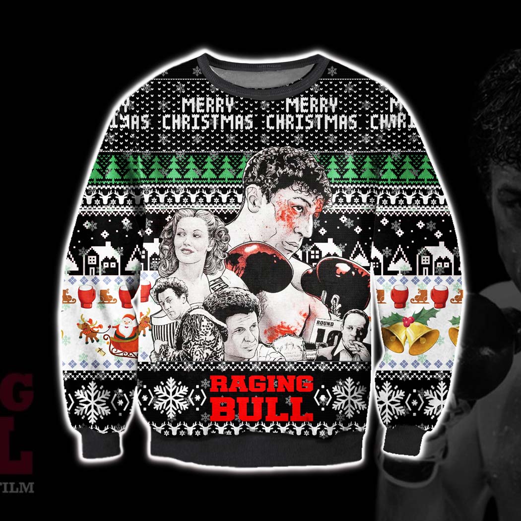 Raging Bull Ugly Christmas Sweater Raging Bull Ugly Christmas Sweater