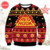 Rolling Rock Extra Pale Ugly Christmas Sweater Unisex Knit Wool Ugly Sweater