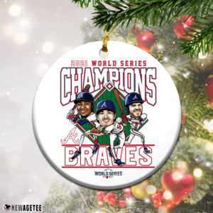 Atlanta Braves MLB World Series Champions Christmas Ornament 2021