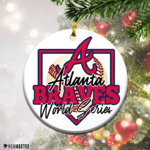 Atlanta Braves World Series Champions 2021 Christmas Tree Decoration Ornament