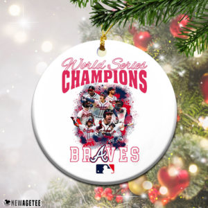 Atlanta Braves World Series Champions 2021 MLB Christmas Ornament