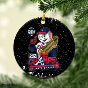 Atlanta Braves2021 World Series Champions  WinCraft Christmas Ornament