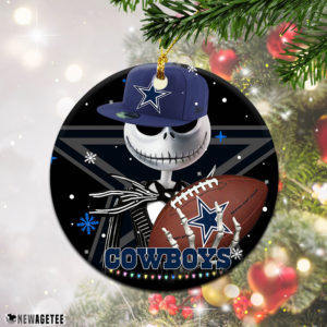 Dallas Cowboys Jack Skellington Christmas Ornament