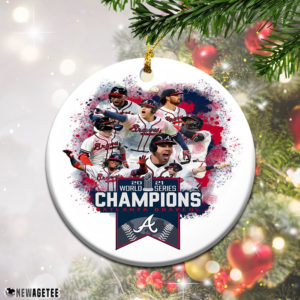 Freddie Freeman Atlanta Braves Team 2021 World Series ChampionsChristmas Ornament