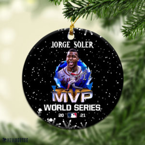 Jorge Soler wins 2021 World Series MVP Christmas Ornament