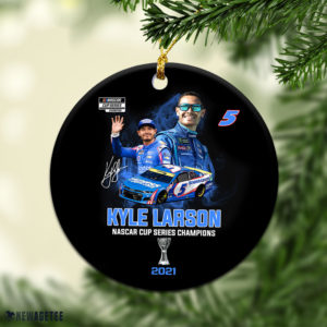 Kyle Larson NASCAR Cup Series Champion 2021 Christmas Ornament
