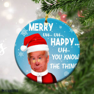 Lets Go Brandon Funny Biden Commemorative Christmas Ornament