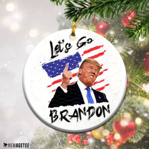 Let’s Go Brandon FJB 2021 Trump FunnyChristmas Ornament