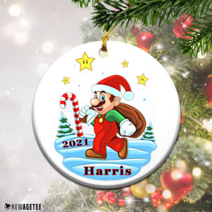 Mario 2021 Christmas Tree Ornament Personalized Custom Name