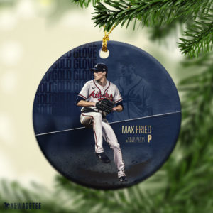 Max Fried Gold Glove Awards Atlanta Braves Champions 2021 World Series Christmas Ornament