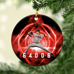 Max Fried win Gold Glove Awards Atlanta Braves Champions 2021 World Series Christmas Ornament