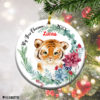 Personalized Baby Deer My 2nd Christmas ornament Second Christmas gift