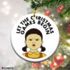 Snoopy 2021 The One  Where  We  Were  Vaccinated Pandemic Christmas Ornament