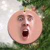 St Nicolas Cage Face Off Christmas Ornament Small Gift For Friend