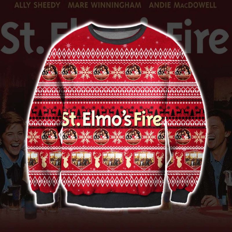St. Elmo’S Fire Ugly Christmas Sweater