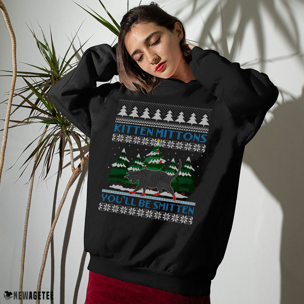 It’s Always Sunny in Philadelphia Kitten Mittons You’ll Be Smitten Ugly Christmas Sweater Sweatshirt