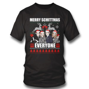 T Shirt David Rose Creek Merry Schittmas Everyone Ugly Christmas Sweater Sweatshirt