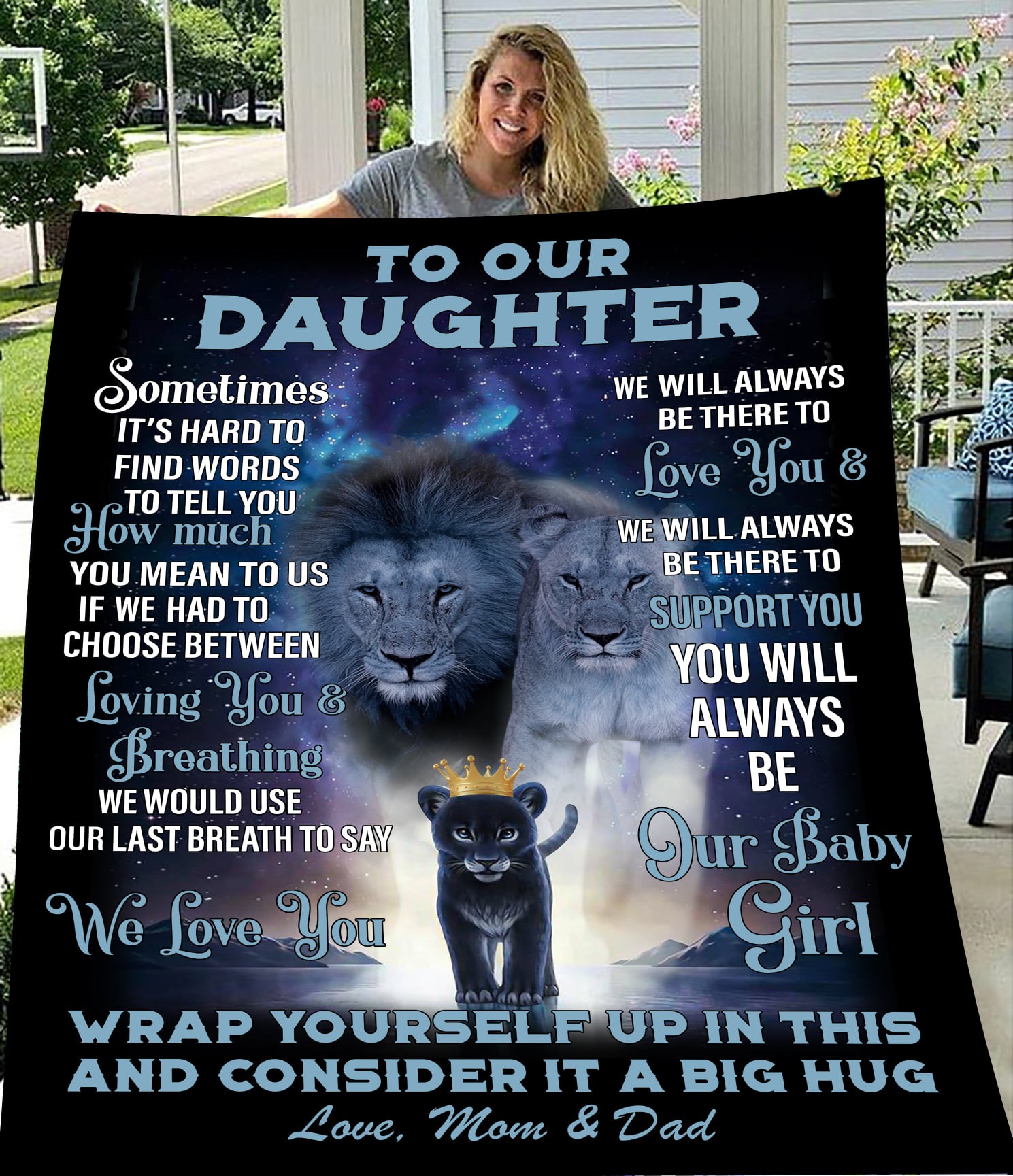 To My Daughter Soft Comfortable Quilt To My Daughter Soft Comfortable Quilt