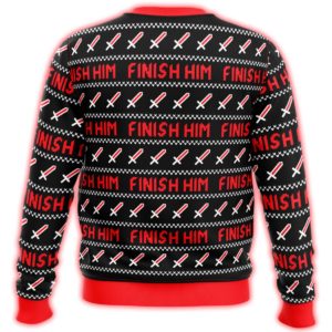 Trump Finish Him Ugly Christmas Sweater