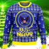 US Navy Anchor Ugly Christmas Knit Sweater