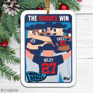 Wood Ornament Atlanta Braves The Braves Win World Series Wood Christmas Ornament