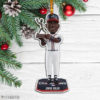 Freddie Freeman Atlanta Braves 2021 World Series Champions Wood Christmas Ornament