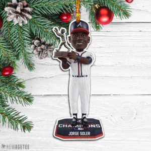 Jorge Soler Atlanta Braves 2021 World Series Champions Mvp Wood Christmas Ornament Jorge Soler Atlanta Braves 2021 World Series Champions Mvp Wood Christmas Ornament