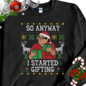 Frank Reynolds So Anyway I Started Blasting Ugly Christmas Sweater Sweatshirt