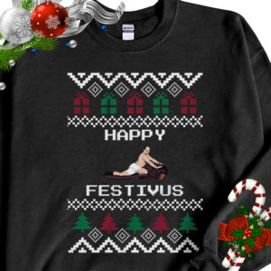 George Costanza Seinfeld Happy Festivus Ugly Christmas Sweater Sweatshirt