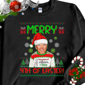 Happy 4th Of July Funny Joe Biden Let’s Go Brandon Ugly Christmas Sweater Sweatshirt