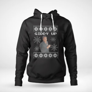 Pullover Hoodie Seinfeld Kramer Giddy Up Ugly Christmas Sweater Sweatshirt