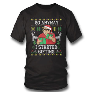 T Shirt Frank Reynolds So Anyway I Started Blasting Ugly Christmas Sweater Sweatshirt