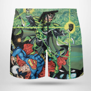 Green Lantern Zero Hour by The GREAT George Perez Hawaiian Shirt Beach shorts