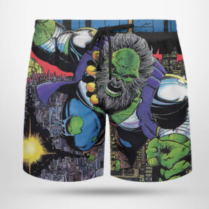Incredible Hulk Future Imperfect Marvel comics cover by George Perez Hawaiian Shirt beach shorts