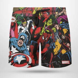 Beach Shorts Thanos in Infinity Gauntlet Marvel cover by George Perez Hawaiian Shirt