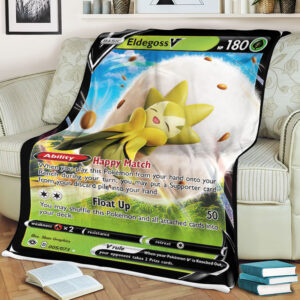 Eldegoss V 5-73 SWSH Champion’s Path Holo Ultra Rare Pokemon Card Fleece Blanket