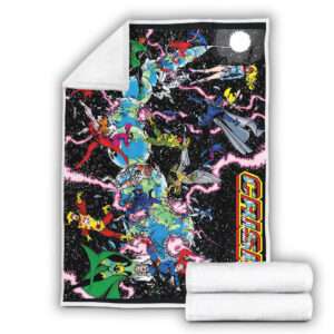 Fleece Blanket 4 Crisis on Infinite Earths DC Comics Fleece Blanket