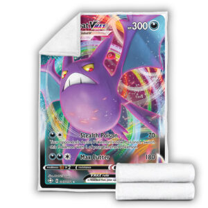 Fleece Blanket 4 Crobat VMAX SWSH Shining Fates Holo Ultra Rare Pokemon Card Fleece Blanket