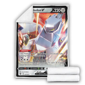 Duraludon V Champion’s Path Holo Ultra Rare Pokemon Card Fleece Blanket