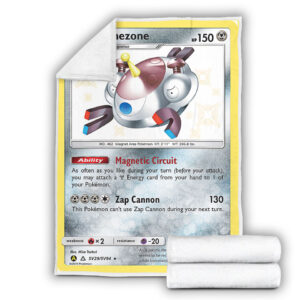 Fleece Blanket 4 Magnezone SV29 SV94 SM Hidden Fates Holo Shiny Rare Pokemon Card Fleece Blanket