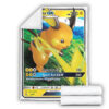Shauna SWSH Fusion Strike Full Art Holo Ultra Rare Pokemon Card Fleece Blanket