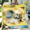 Charizard & Braixen GX Cosmic Eclipse Holo Ultra Rare Pokemon Card Fleece Blanket