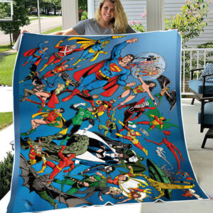 Superman Crisis on Infinite Earths DC Comics Presents Fleece Blanket